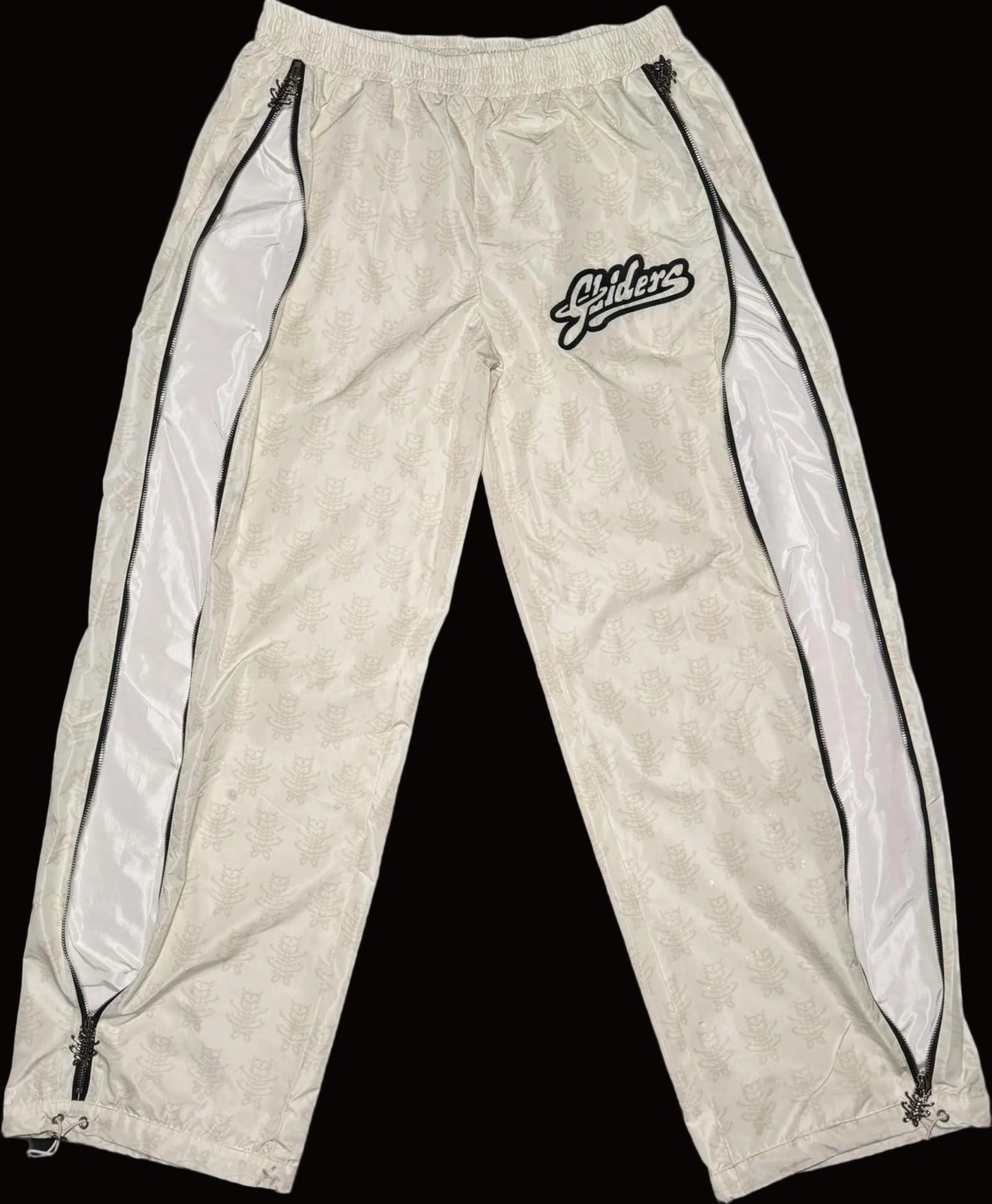 Cream Monogram Tracksuit Bottoms