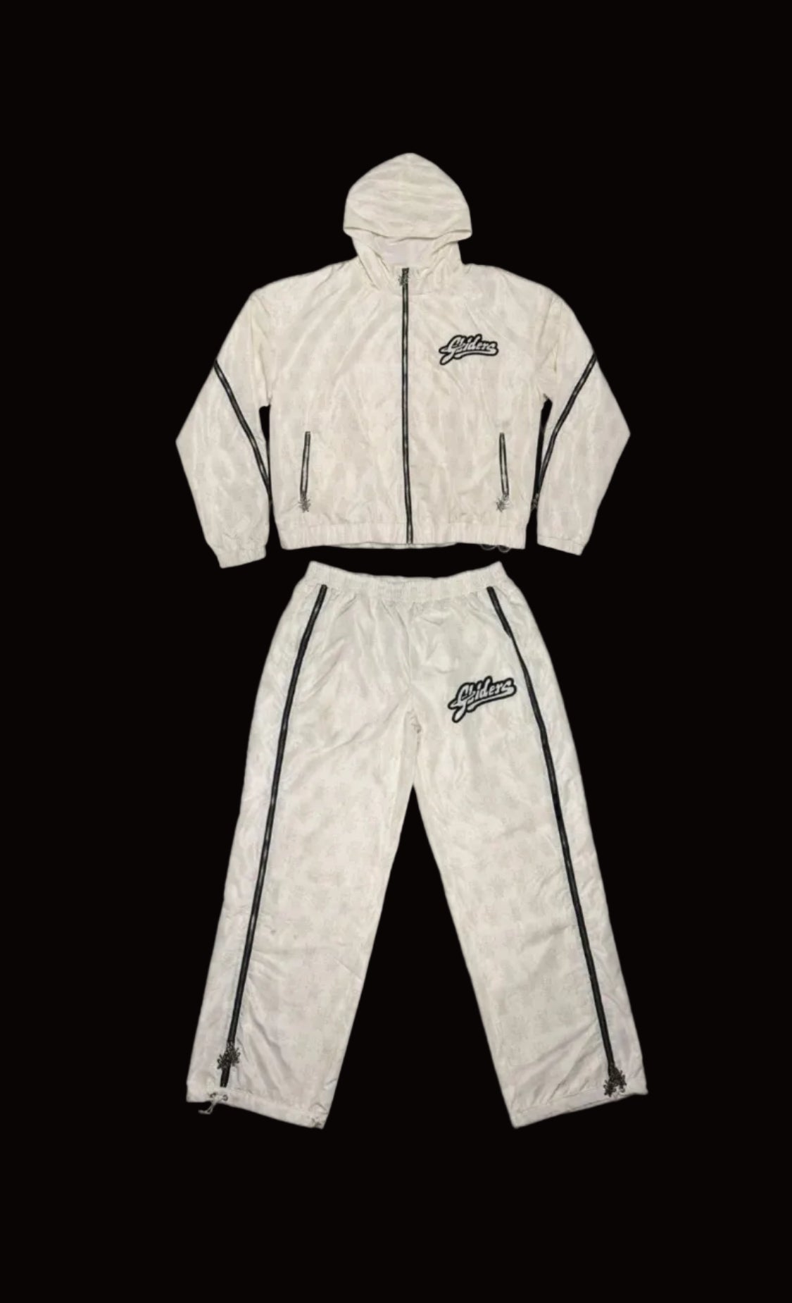 Full Set Cream Monogram Tracksuit